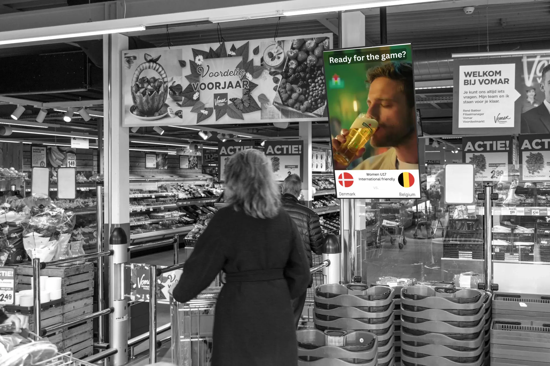 Real-time Scores - on a DOOH screen