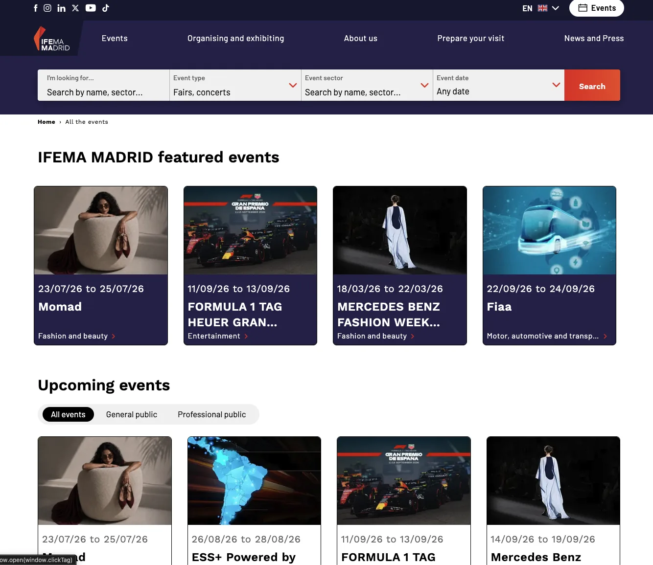 Venue Calendar Countdown - original content