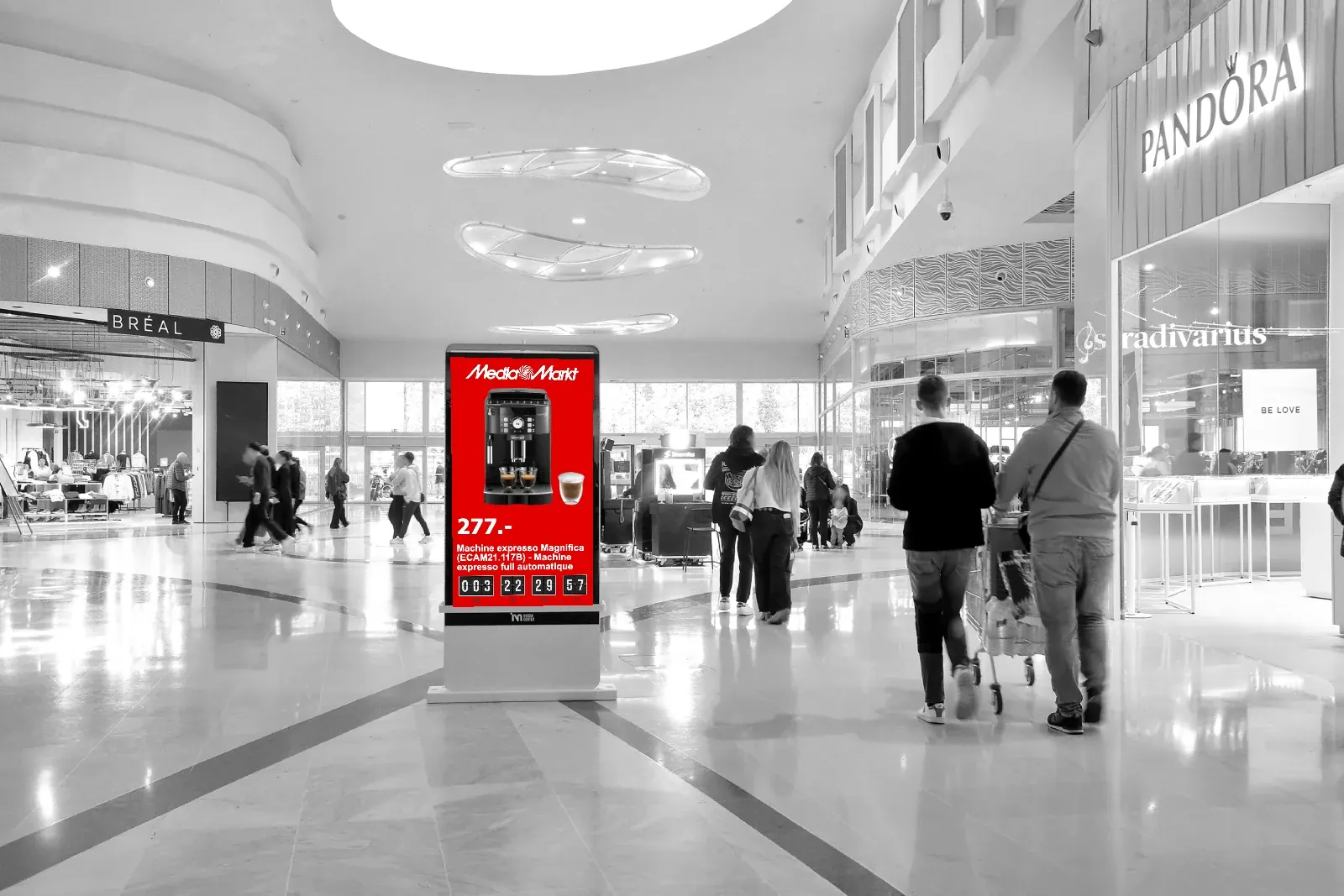 Synchronisation Catalogue Produits - rendu sur écran DOOH