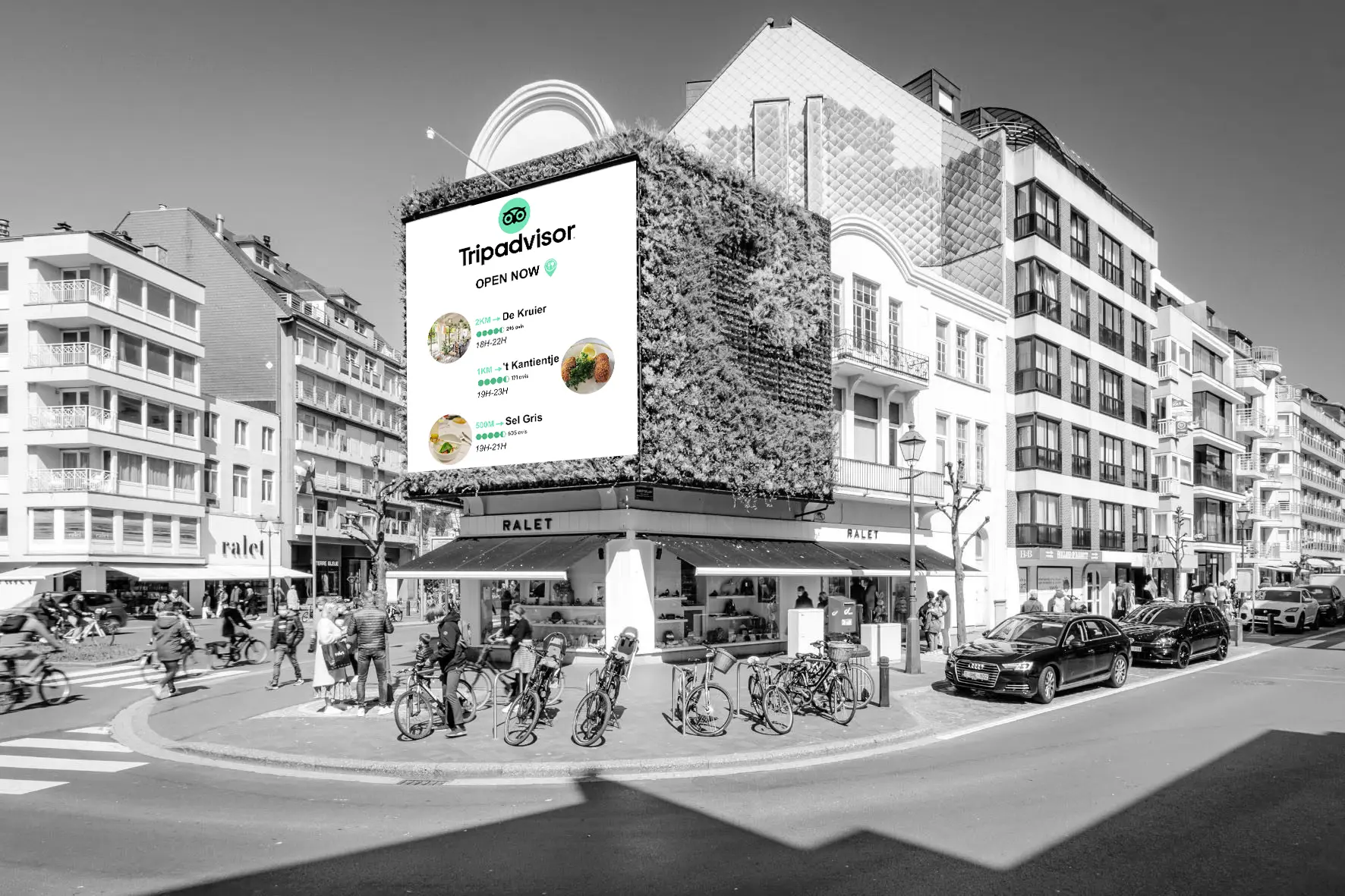 Local Facts - rendu sur écran DOOH