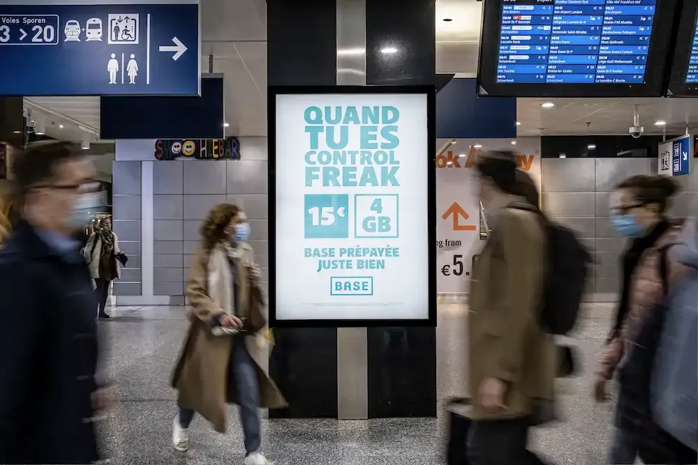 DOOH screens in Brussels