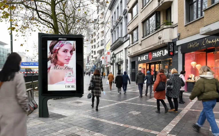 DOOH screen in Brussels