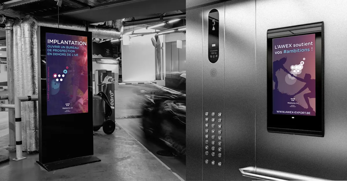 AWEX - campagne DOOH